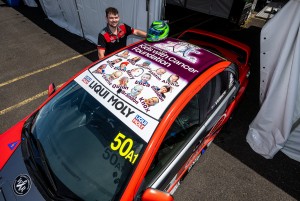Jimmy Vernon Bathurst International racing with 15 kids with cancer from around Australia on his car