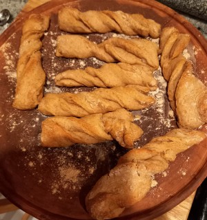 Bread Twists on MEC Griddle