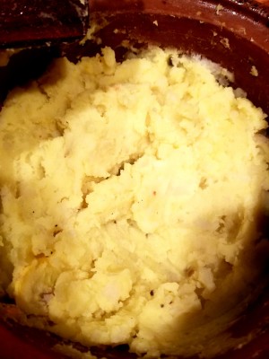 Mashed potatoes in naturally non stick Miriams pot