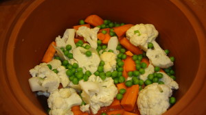 Steaming veggies in Miriams