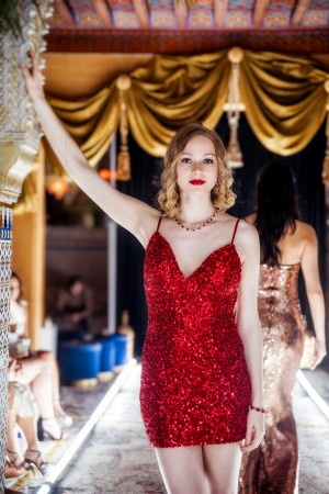 Rachelle Henry at LAFW Lumiere Fashion Show Photo by Jac Wong