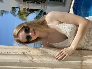 Rachelle Henry on location in Tulum Mexico for The Mosquito Coast