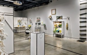 Museum Studies cohort member Leah Salome Dsilva caring for the artist