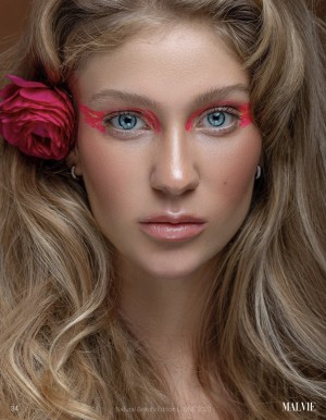 Sladana Milojev in Vivienne Westwood style of French Fashion Magazine Malvie