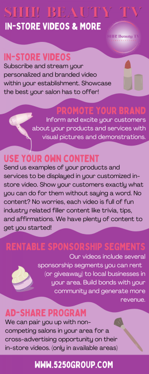 SHH! Beauty TV Infographic
