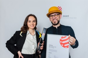 Qubstudio Representatives with the Red Dot Design Award: best of the best