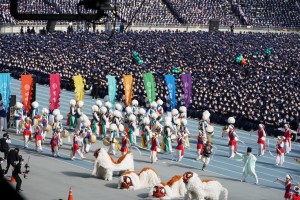 Entrance Procession at 100 000 graduation of Shincheonji