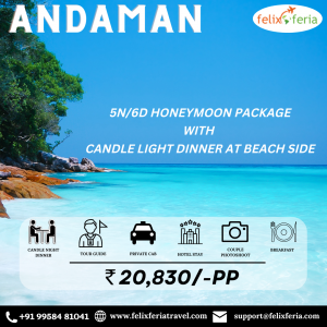 Andaman Honeymoon Package with candle night Dinner