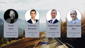 Terrel Jones and the r3charge team (Guillaume Bernhardt, Ole Wiesen-Bergner, Jonatan Collard Bovy)