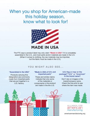 Look for the Made in the USA Label