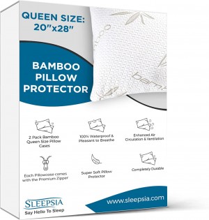 Sleepsia Bamboo Pillow Protector