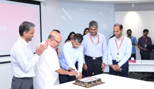 Cake cutting by QBurst Executives