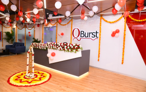QBurst Bangalore Reception Lobby
