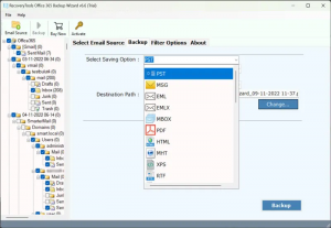 backup office 365 mailbox to pst