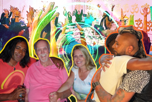 Ram Dass and Riz and Oriah Mirza