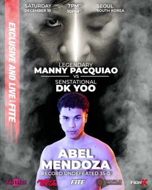 Boxer Abel Mendoza Featured on Manny Pacquiao’s Undercard