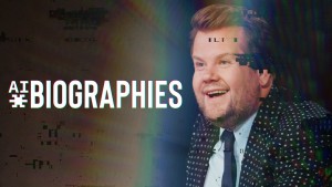 Episode 1 of AI Biographies will be with James Corden