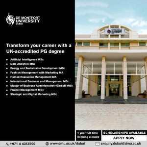 Enroll In DMU’s Postgraduate Degree In Dubai