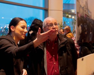 Mayor of Skokie is shown around the art exhibition