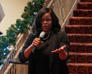Minister General Renita Ward speaks to the Skokie Community