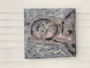 Mixed Media Bubble Wrap on Net Screen