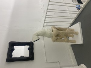 Tarik Functional Living Mirror, Stool and Lamp