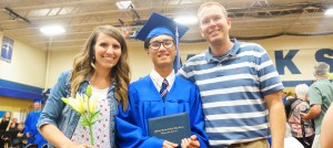 Educatius Tung Graduation with Host Family