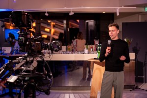 Vitæ co-founder Arthur Georges pitched live at Capital C Amsterdam for Business Insider Netherlands
