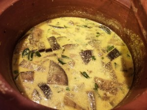 Yogurt eggplant soup in Miriams