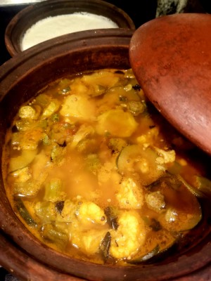 Zucchini Cauliflower Chicken soup in MEC