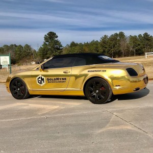 DJ Fury and his Gold Bentley