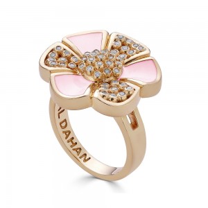 IDORAELLE Princess Ring Pink Enamel