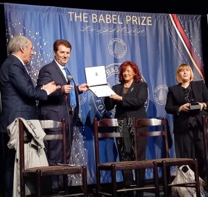Italian poet Rosalba Fantastico di Kastron received the 2021 Babel Prize for Literature