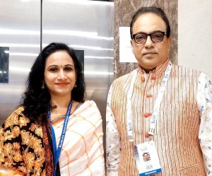 Alisha Begum with Arindam Sil