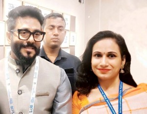 Alisha Begum with Raj Chakraborty