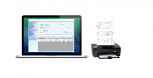 print payroll check on blank stock