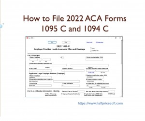 ez1095 ACA Software Makes It Easy to File 1095 & 1094 Forms in 2023 Tax Season