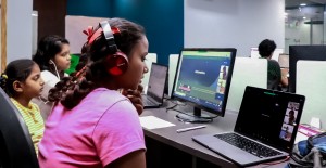 Naina and Ruby; during the IASC search program at Umeed, Girl Power Talk