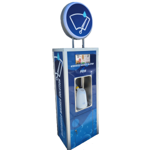 GlassPro+ Clean Shine Dispensing and Advertising Kiosk