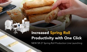SR-27 – The Best Option for High Volume Automated Spring Rolls Production