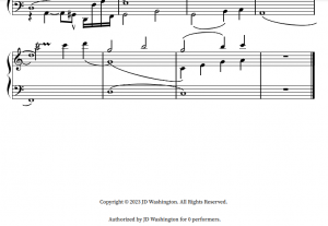 Fugue Au Clair De Lune, Page II - JDW