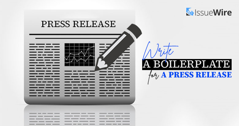 Write a Boilerplate for a Press Release