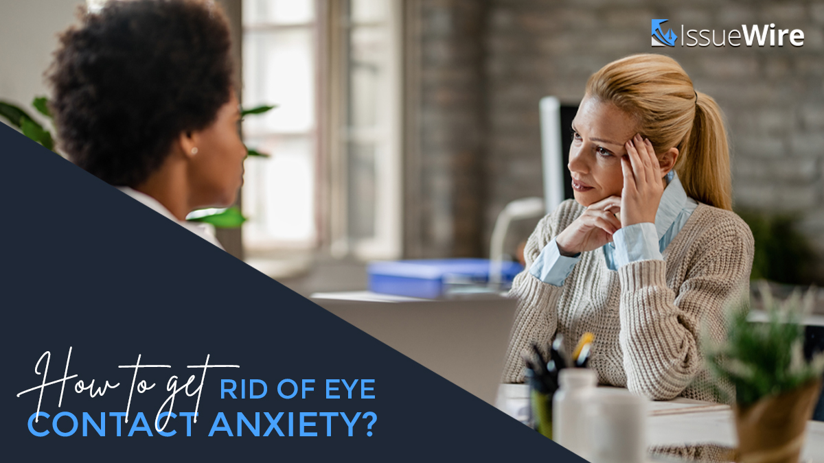 Beautiful Eye Contact Anxiety Design Concept Beautiful Eye Contact Anxiety Design Concept