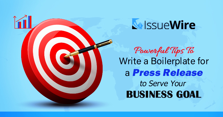 Write a Boilerplate for a Press Release