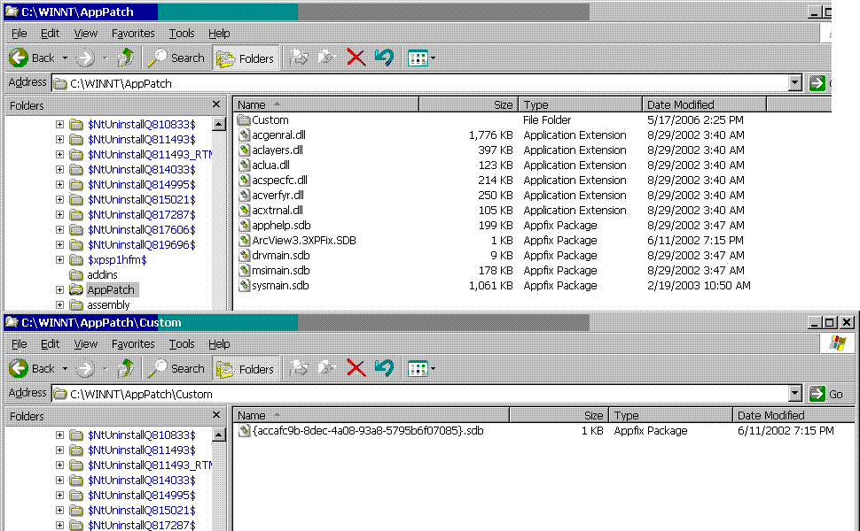 Faq What Files Are Included With The Arcview Gis 3 X Windows Xp Patch