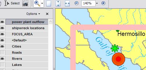問題: ArcGIS Desktop からエクスポートされた PDF のレイヤーがマップ 