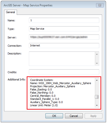 The data are cached using the Web Mercator (Auxiliary Sphere) ID 102100