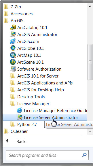 lisence manager arcgis