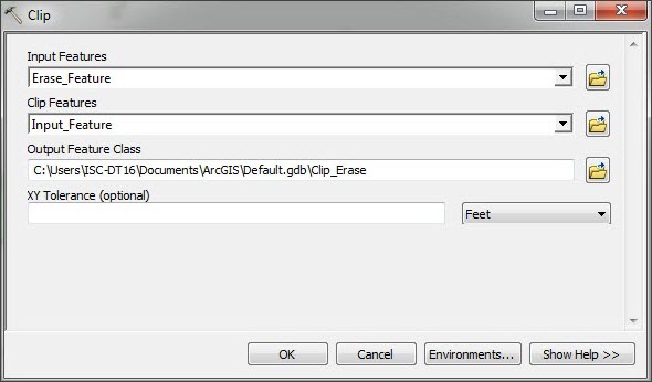 arcmap clip tool
