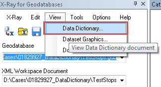 Click the View menu, and click Data Dictionary.